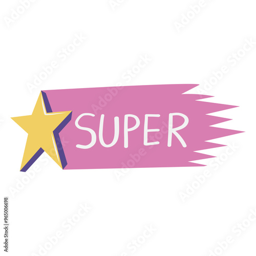 Star super sticker