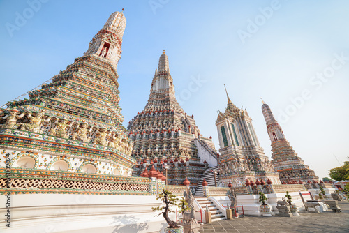 Photography Awesome view of Wat Arun in Bangkok, Thailand
