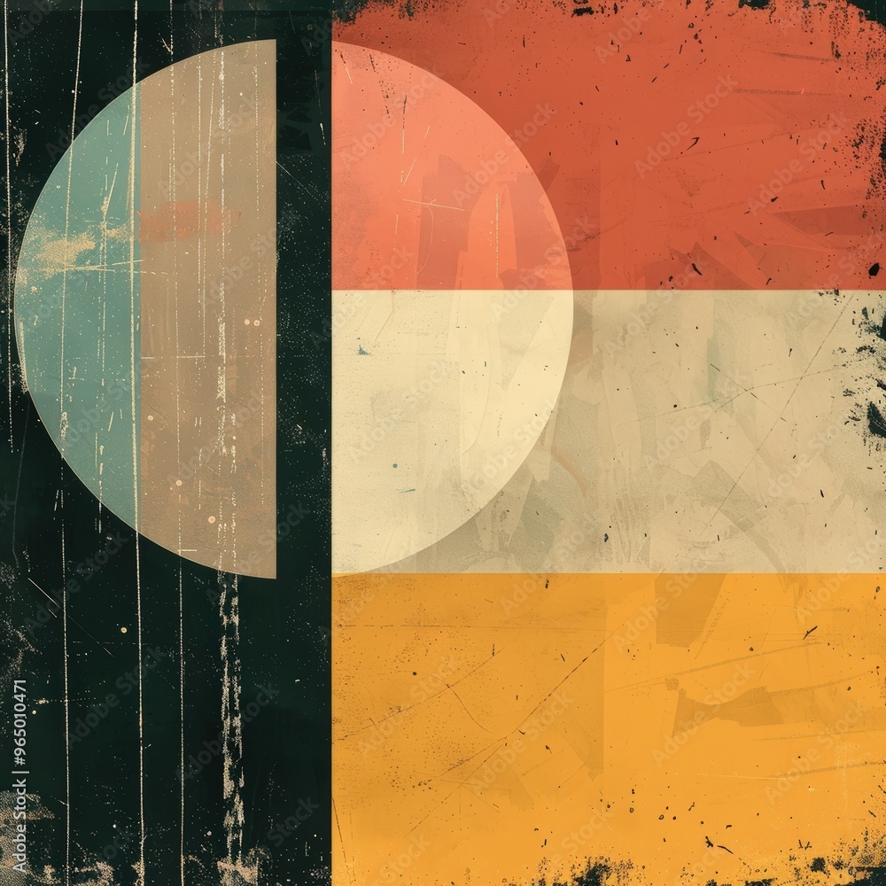 Naklejka premium Abstract geometric art