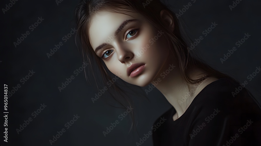 Stylish and Elegant Portrait of a Beautiful Woman Stylish and Elegant Portrait of a Beautiful Woman