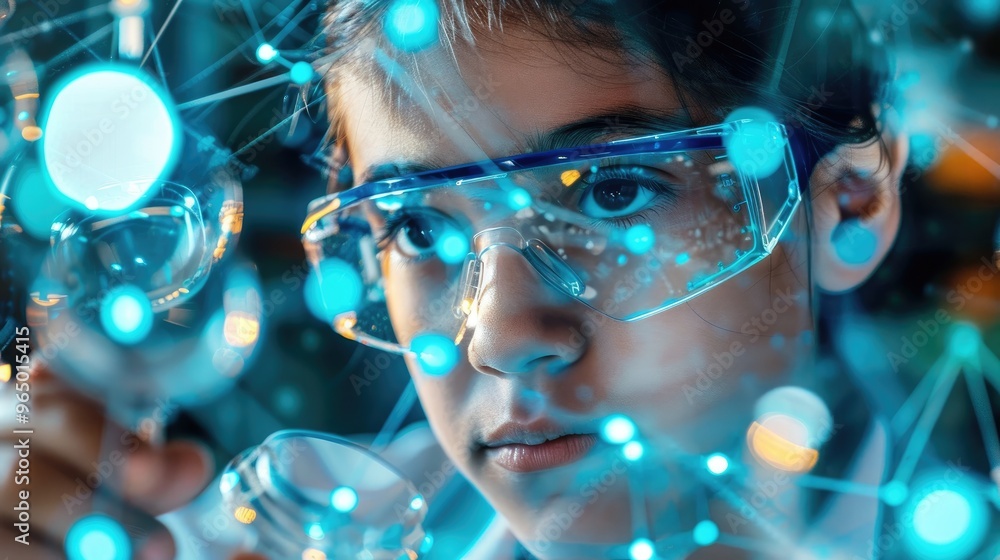 Brightly displayed STEM emphasizes Science Technology Engineering and Math in education institutions