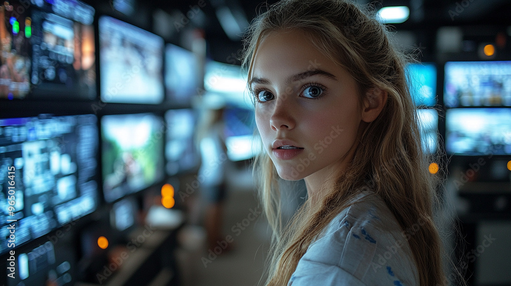 woman examines digital screens, reflecting a futuristic approach to technology and innovation. Her focused gaze suggests deep analysis and the pursuit of advanced solutions
woman examines digital screens, reflecting a futuristic approach to technology and innovation. Her focused gaze suggests deep analysis and the pursuit of advanced solutions