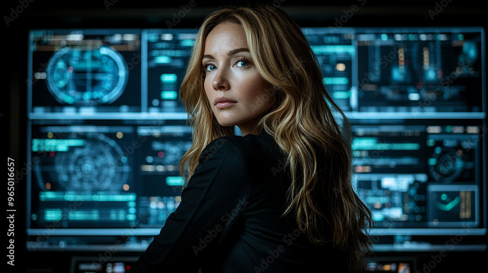 woman examines digital screens, reflecting a futuristic approach to technology and innovation. Her focused gaze suggests deep analysis and the pursuit of advanced solutions
woman examines digital screens, reflecting a futuristic approach to technology and innovation. Her focused gaze suggests deep analysis and the pursuit of advanced solutions