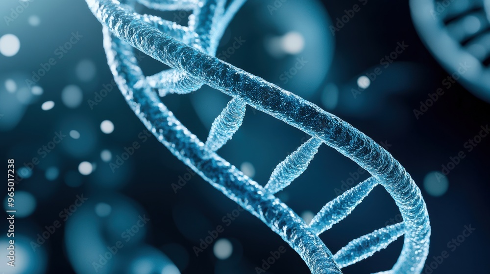 A close-up view of a DNA strand, showcasing the intricate structure and vibrant colors, ideal for scientific and educational use. A close-up view of a DNA strand, showcasing the intricate structure and vibrant colors, ideal for scientific and educational use.