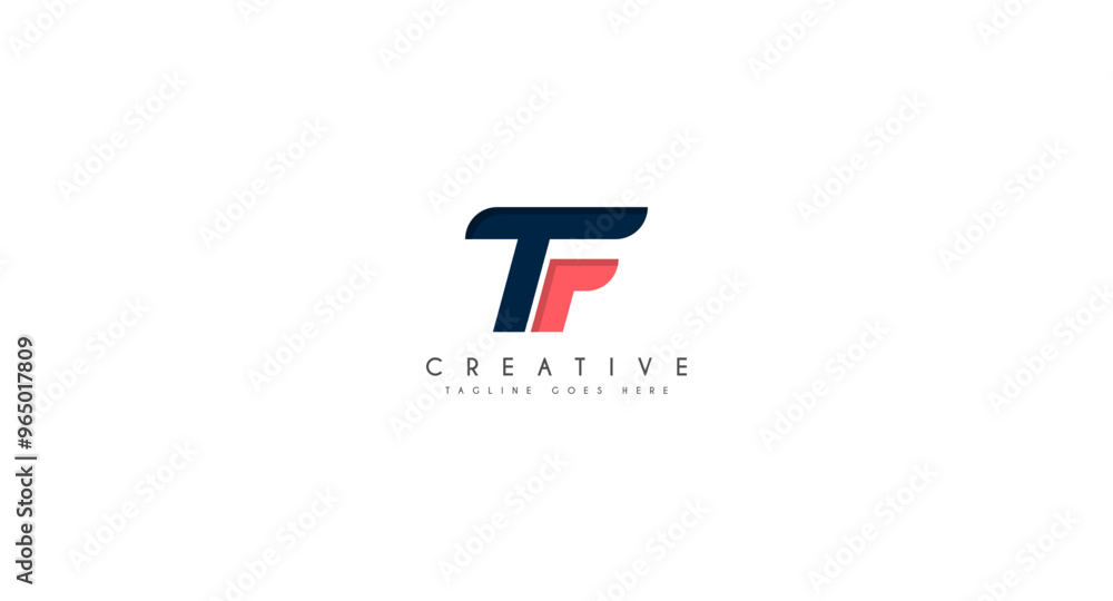 Initial Letter T and F Linked Logo. Blue and Red Geometric Shape Origami Style isolated on Blue Background. Usable for Business and Branding Logos. Flat Vector Logo Design Template Element. Initial Letter T and F Linked Logo. Blue and Red Geometric Shape Origami Style isolated on Blue Background. Usable for Business and Branding Logos. Flat Vector Logo Design Template Element.