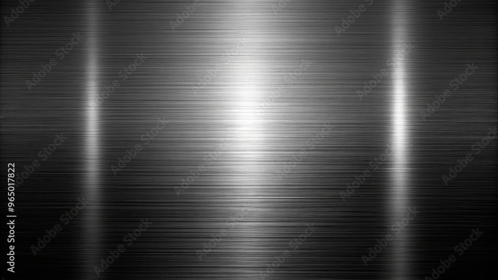A sleek and reflective metallic surface against a black background, creating a stunning visual effect A sleek and reflective metallic surface against a black background, creating a stunning visual effect
