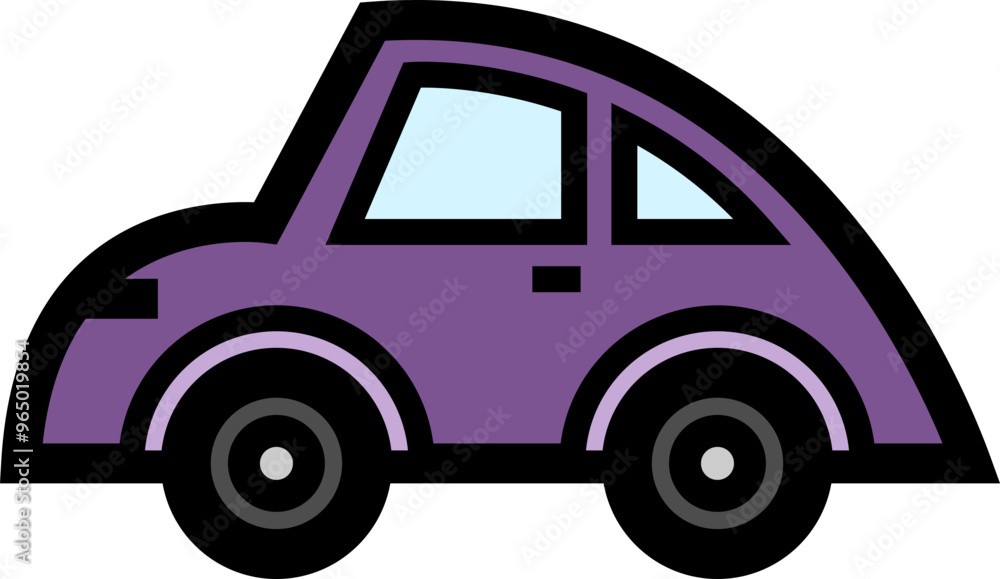 Car Icon Line Style Illustration