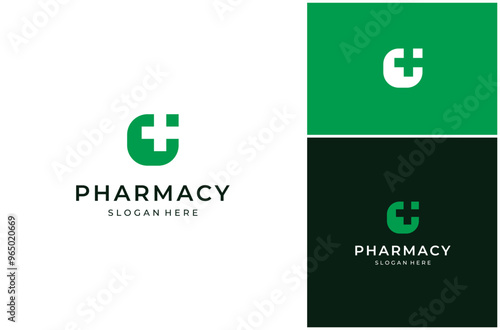 Medical Medicine Health Pharmacy Doctor Hospital Drugstore Cross Vector Logo Design Illustration