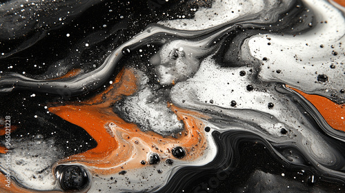 viscous crude oil with thick, glossy texture and reflective surface. The image captures the raw, unrefined nature of petroleum, symbolizing energy, natural resources, and industrial power