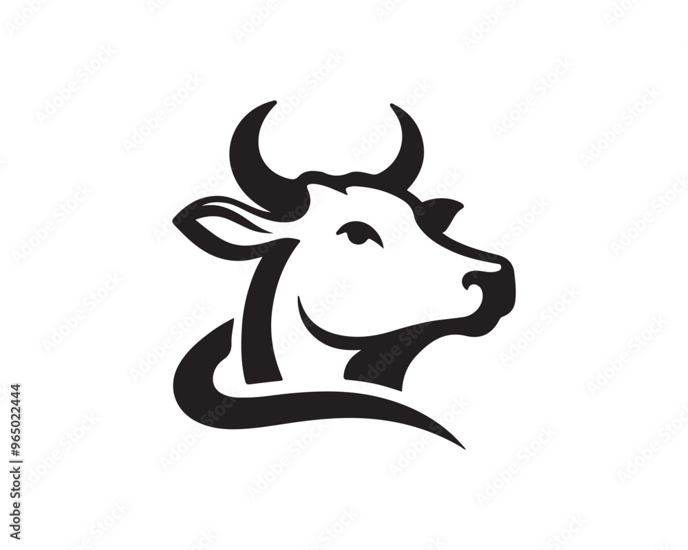 Cow logo vector. Animal farm. Cow icon vector illustration. Cow graphic silhouette black and white. Cow logo vector. Animal farm. Cow icon vector illustration. Cow graphic silhouette black and white.