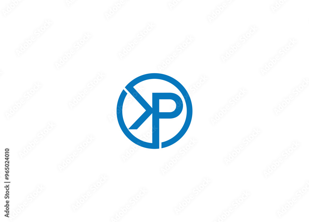 KP logo design vector icon template with white background KP logo design vector icon template with white background