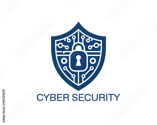 Free Download Cyber security logo icon symbol vector illustration. Modern cyber security logo - GFXLoad