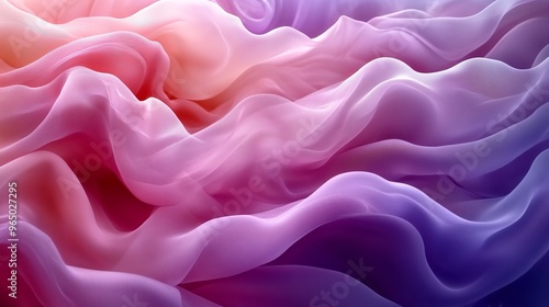 Colorful abstract waves of silk fabric, creative backdrop. Artistic texture and design concept