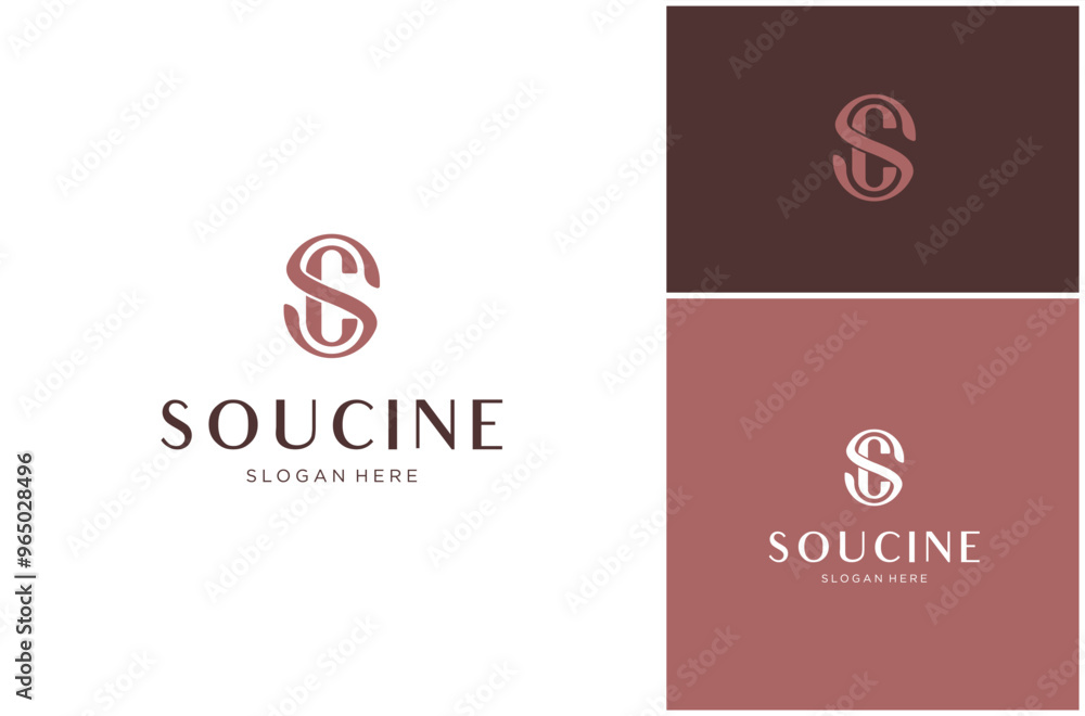 Letter SC CS Font Initial Monogram Luxury Elegant Minimalist Vector Logo Design Illustration Letter SC CS Font Initial Monogram Luxury Elegant Minimalist Vector Logo Design Illustration