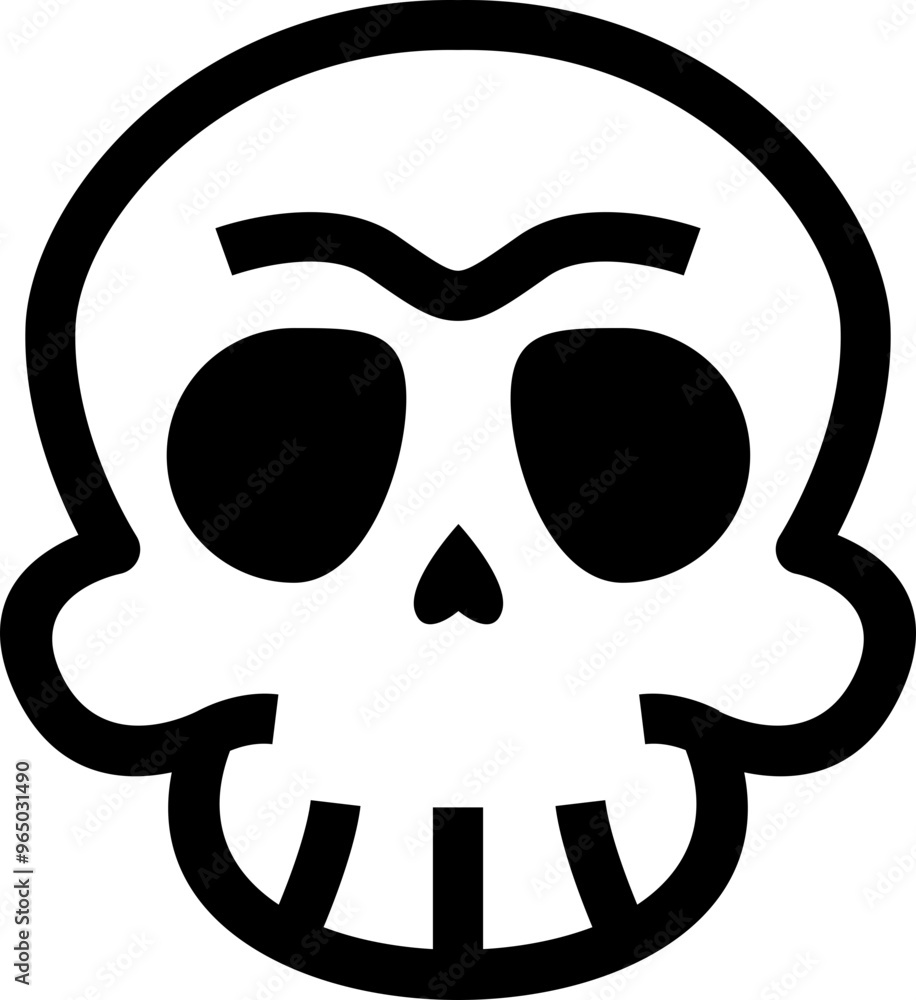 Fototapeta premium Doodle Skull Icon