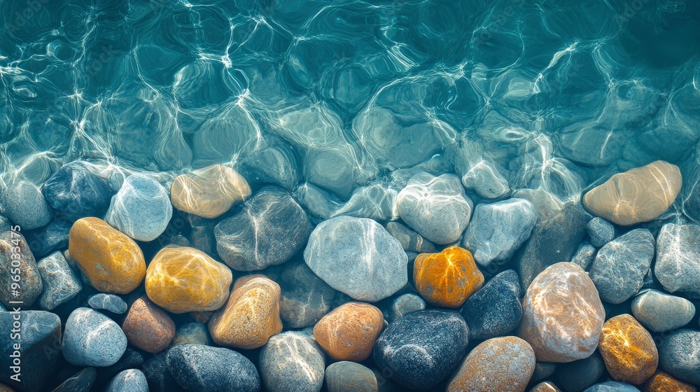 Ocean pebbles texture background Ocean pebbles texture background