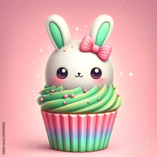 bunny cupcake