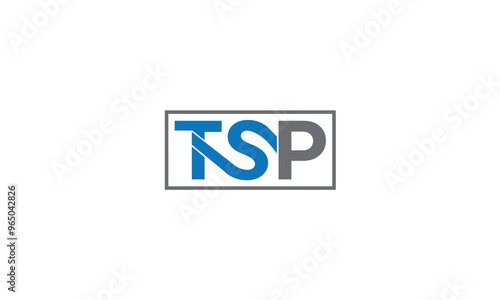 TSP logo monogram, TSP letter logo design. TSP creative initials letter logo concept. TSP letter design. 