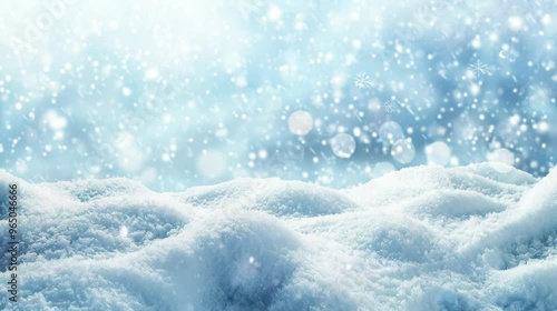 Wallpaper Mural A snowflake is on top of a snow covered ground Torontodigital.ca