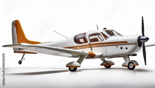 light aircraft, isolated on a white background