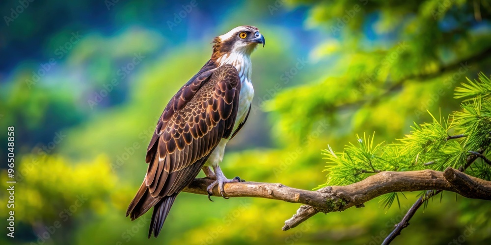 Majestic osprey bird perched on a tree branch in Japan, osprey, bird, wildlife, predator, raptor, nature, Japanese Majestic osprey bird perched on a tree branch in Japan, osprey, bird, wildlife, predator, raptor, nature, Japanese