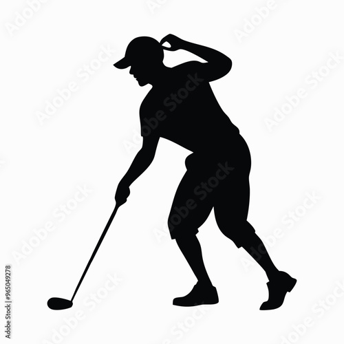free vector golf player design

