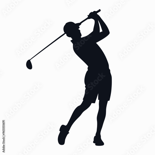 free vector golf player design

