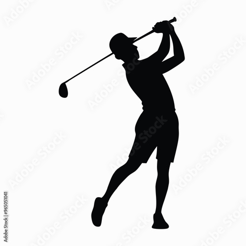 free vector golf player design

