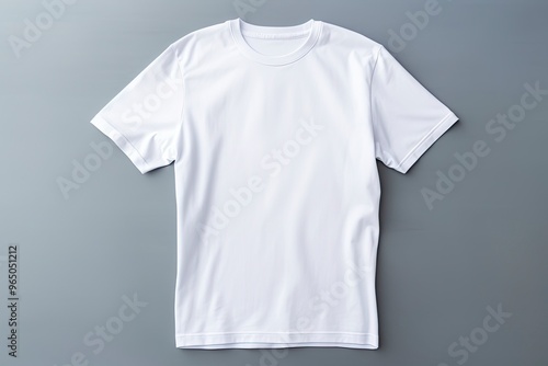 plain white t-shirt isolated, one color background with generative ai