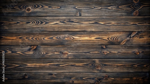 Dark wood background with a weathered black texture , vintage, aged, wooden, boards, rustic, old, grunge, distressed