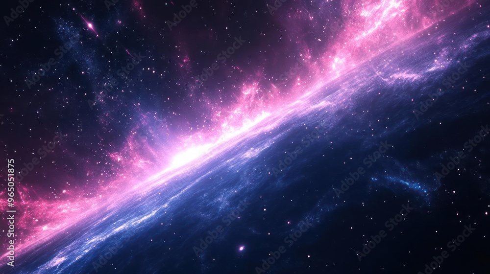 Fototapeta premium features a space background with starry night skies, nebula formations,