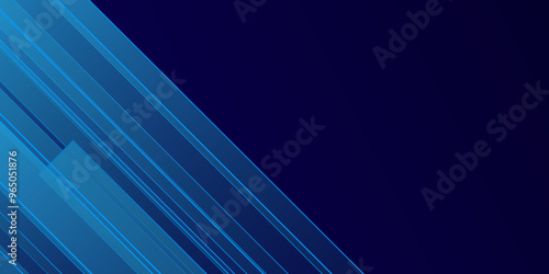 Abstract modern dark blue background with shiny line shape. Gradient Stripes blue Colorful abstract design background for presentation with modern futuristic corporate and technology concept bg.