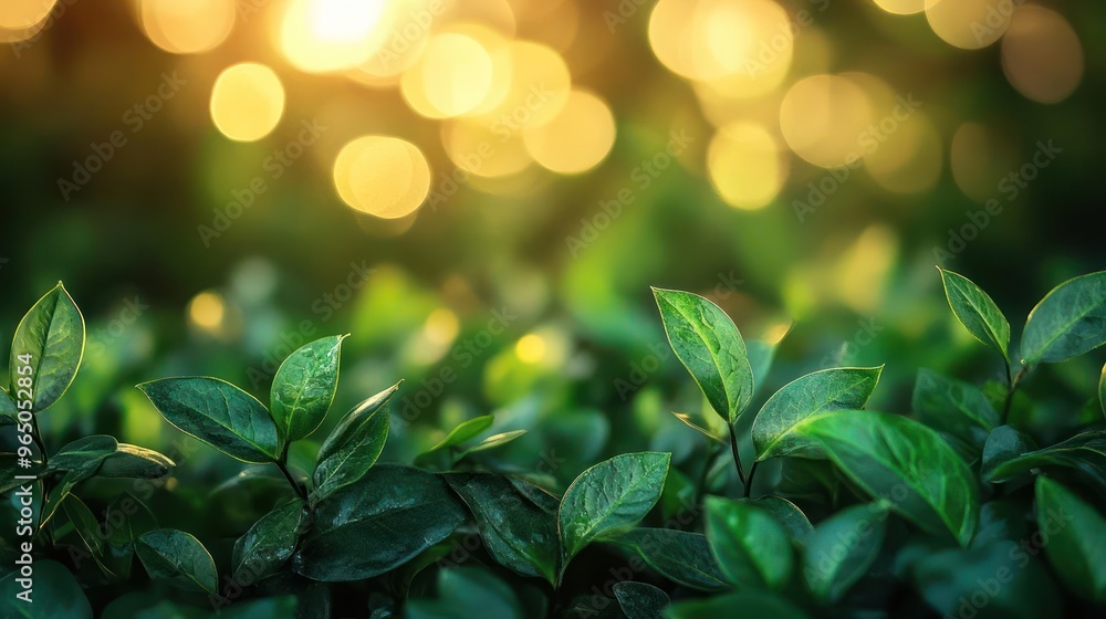 Obraz premium A lush landscape under the sun's golden rays.