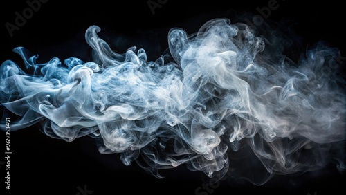 Isolated smoke texture on black background , smoke, mist, fog, abstract, vapor, atmosphere, eerie, spooky, dark, ethereal