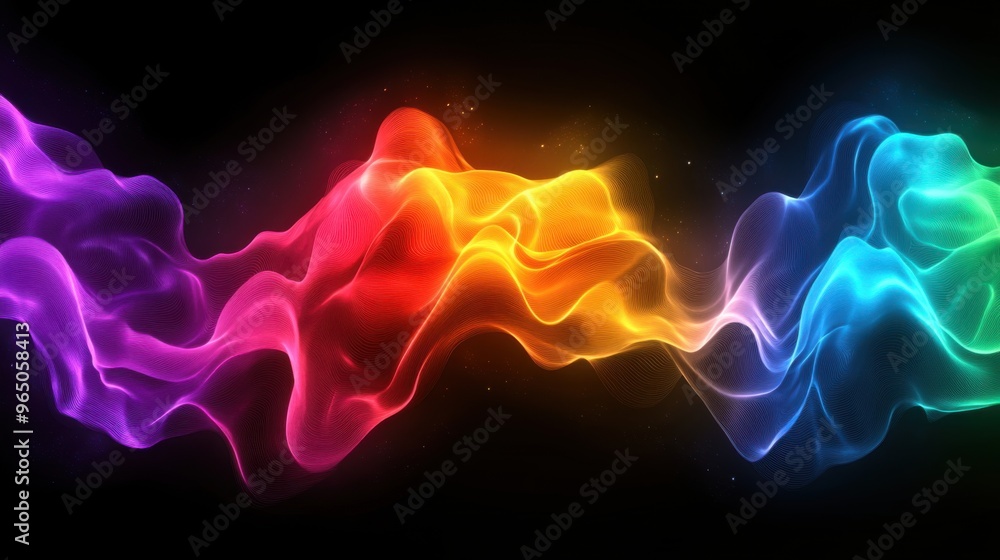 Obraz premium Abstract Colorful Smoke