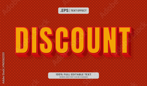 Discount editable text effect