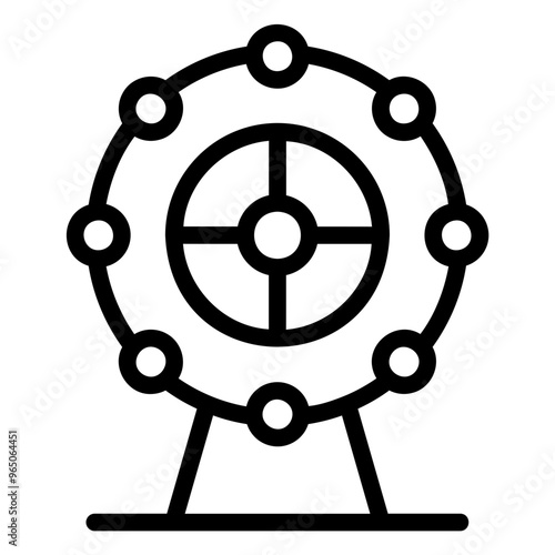 ferris Line Icon