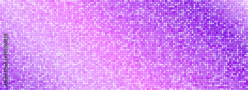 Purple blue disco party pattern background. Iridescent sequin mosaic texture. Abstract shining halftone wallpaper. Pop up comic sparkling glitter backdrop. Retro vector design template
