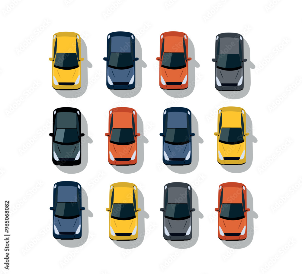 set of cars illustration set of cars illustration