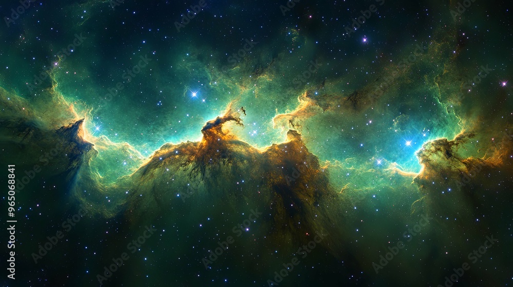 A Cosmic Tapestry of Gas and Dust in the Eagle Nebula A Cosmic Tapestry of Gas and Dust in the Eagle Nebula
