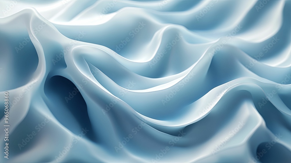 Abstract Blue and White Wavy Surface Abstract Blue and White Wavy Surface