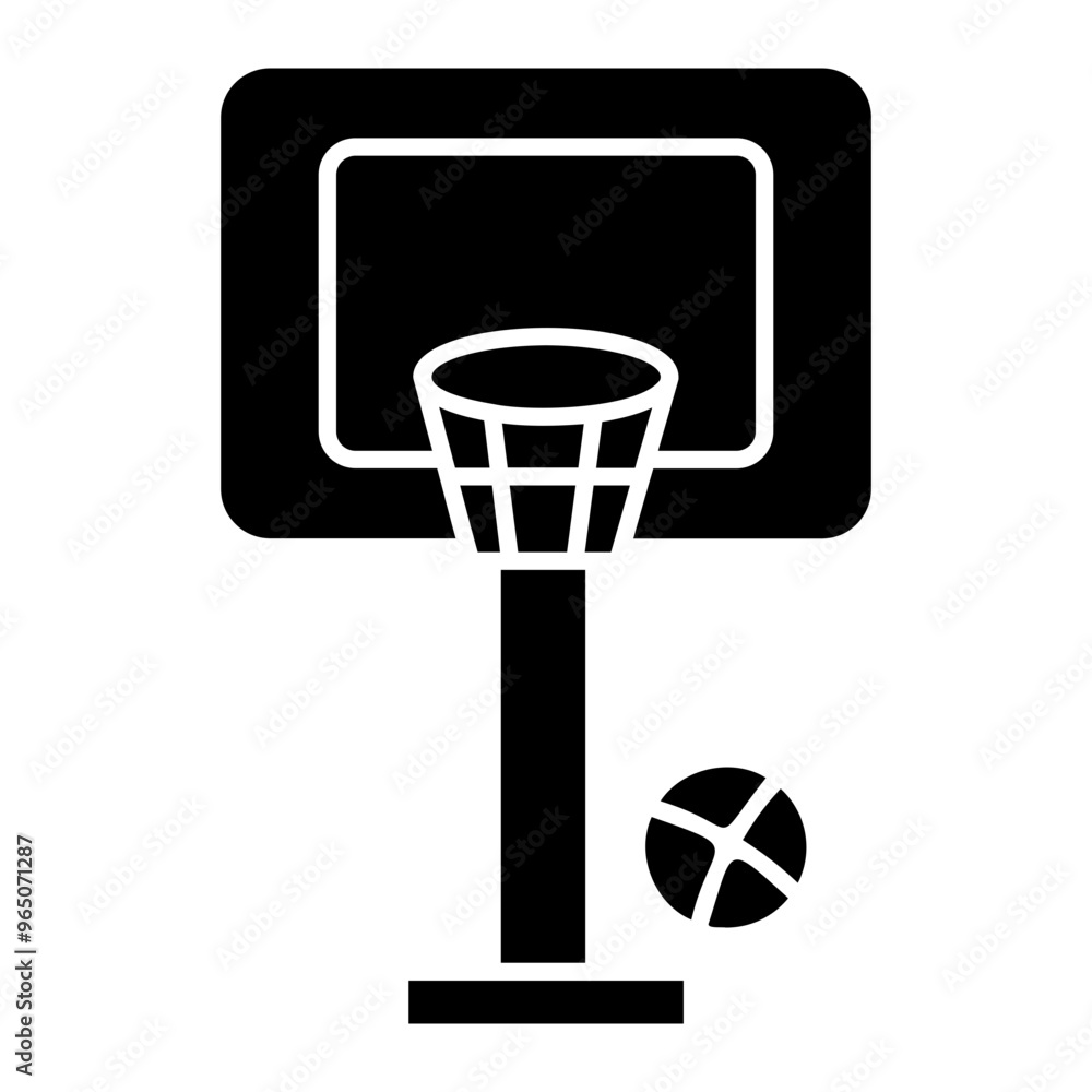 Fototapeta premium basketball Solid icon