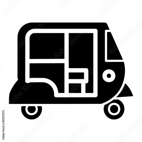 tuk tuk Solid icon