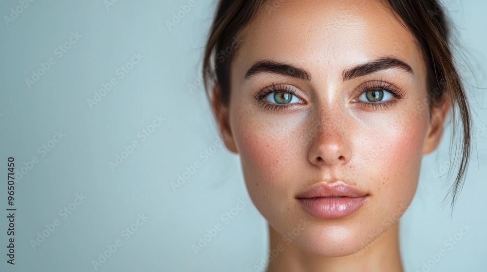 Enchanting Feminine Beauty Portrait of a Serene Young Woman Enchanting Feminine Beauty Portrait of a Serene Young Woman
