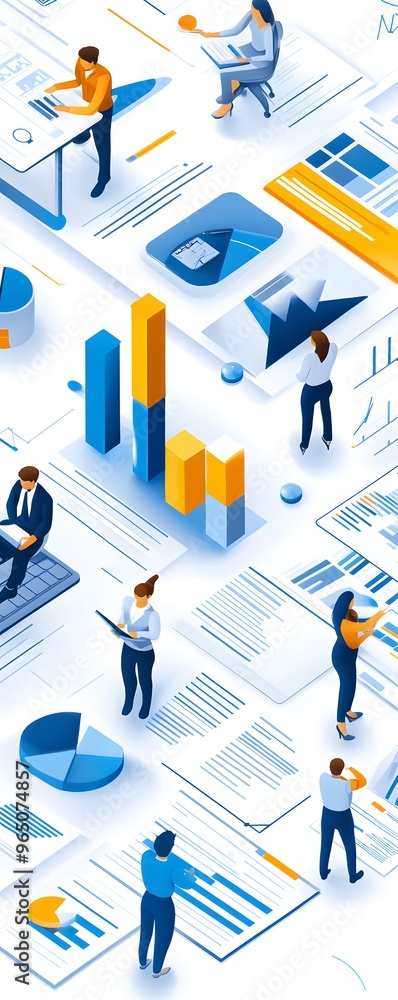 Business People Analyzing Data and Charts. Business People Analyzing Data and Charts.