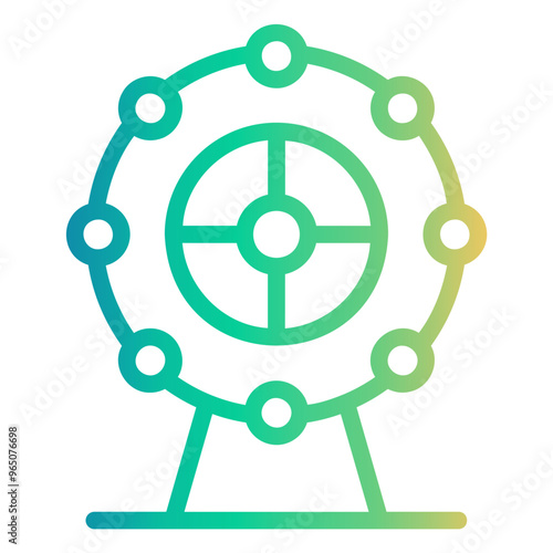 ferris Line Gradient Icon