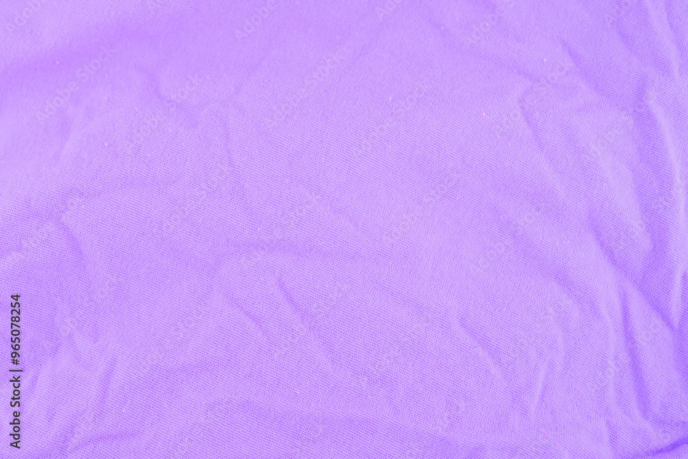 Fototapeta premium purple crumpled fabric background, wallpaper or cotton crumpled fabric texture