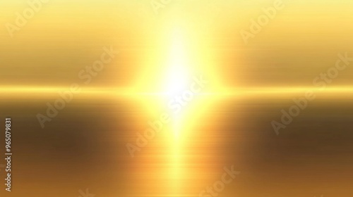 Minimalist Flat Vector Gradient of Shiny Golden Metal, Reflective Surface with Copy Space for Text