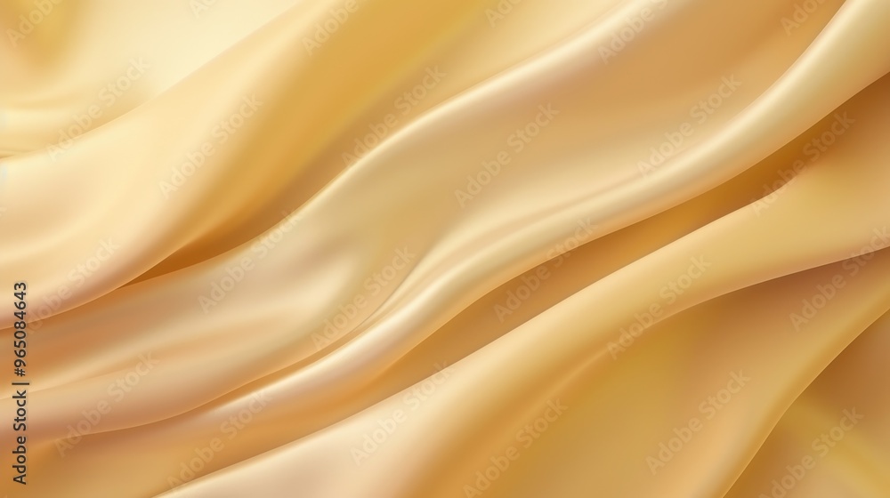 A soft, golden fabric drapes gracefully, creating a luxurious and elegant background. A soft, golden fabric drapes gracefully, creating a luxurious and elegant background.