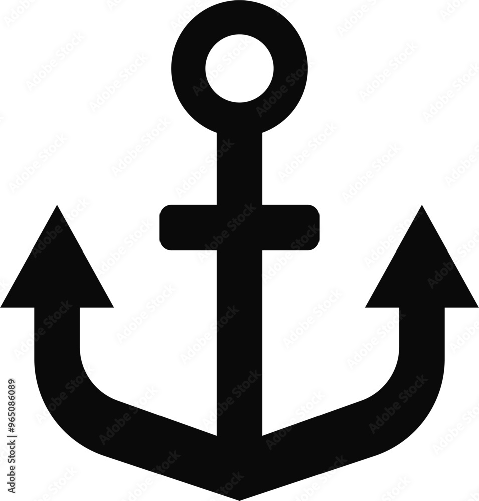 Rounded filled Ship Anchor Icon Rounded filled Ship Anchor Icon